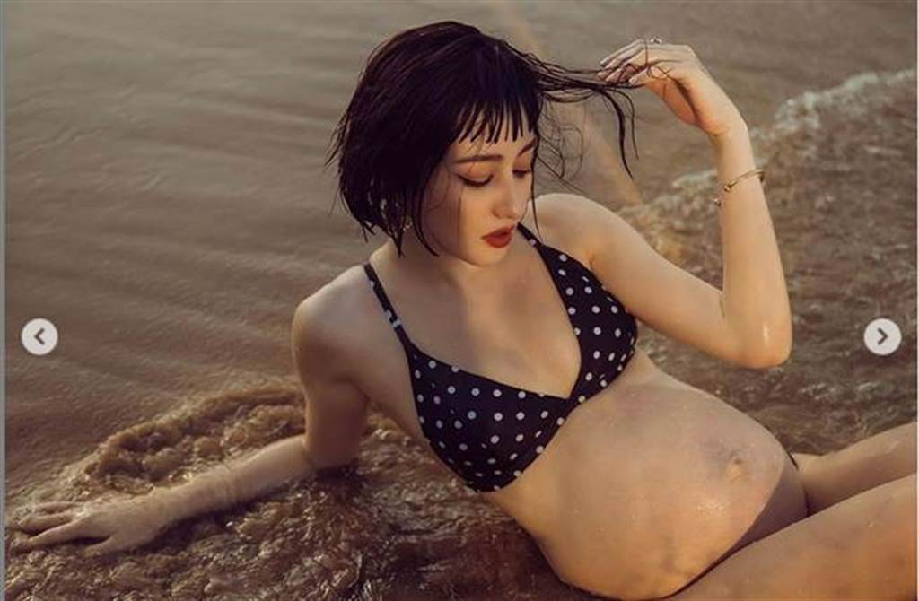 模特兒MEI MEI年才迎接第二胎兒子，不過她在昨驚喜宣布懷第三胎。（圖／取材自MEI MEI Instagram）