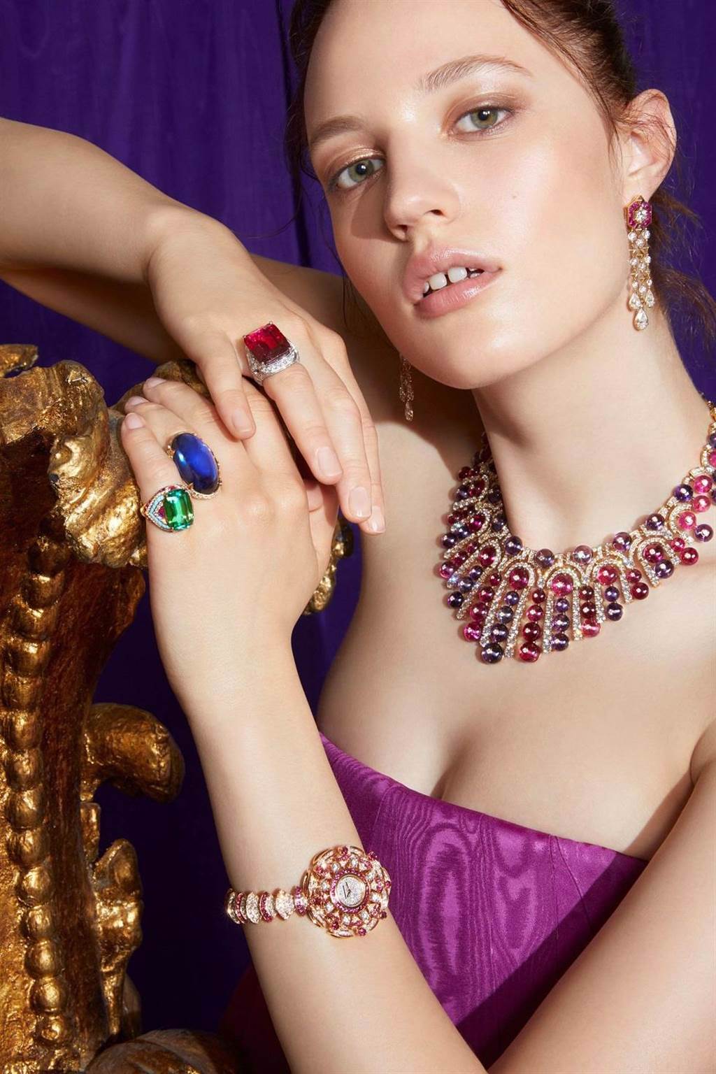 寶格麗以巴洛克藝術為靈感的BAROCKO頂級珠寶即將在3月11日正式登台。（BVLGARI提供）