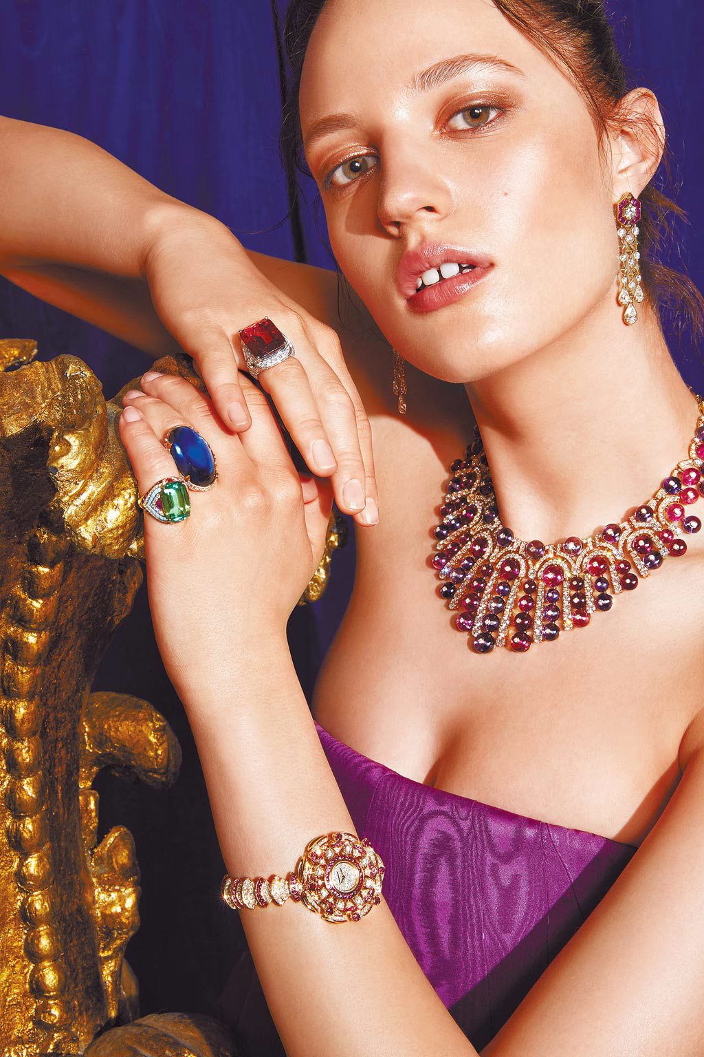 寶格麗以巴洛克藝術為靈感的BAROCKO頂級珠寶即將在3月11日正式登台。（BVLGARI提供）