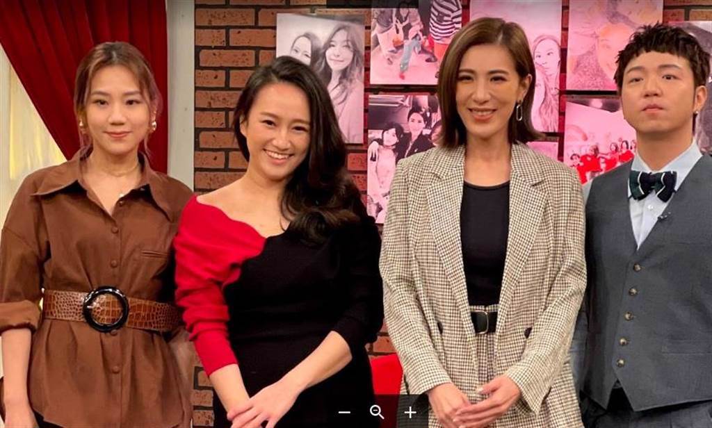 小禎4日主持節目《聽媽媽的話》，大飛擔任助理主持，梁敏婷與瑄瑄也以「聽媽團」身分一起出席。（年代提供）