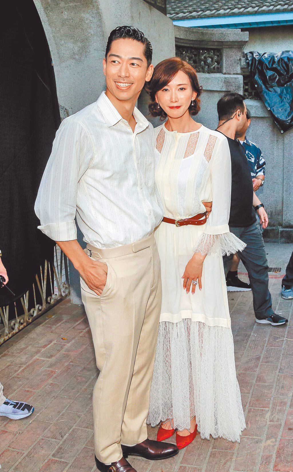 林志玲（右）與AKIRA的台日婚姻蔚為佳話。（資料照片）