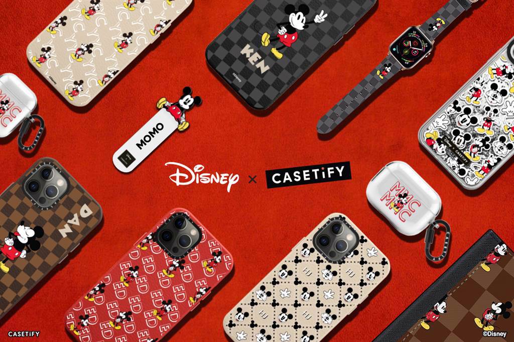 迪士尼與 CASETiFY 全新合作配件商品， 3 月 18 日於 CASETiFY 全球官方正式發售。（ CASETiFY 提供／黃慧雯台北傳真）
