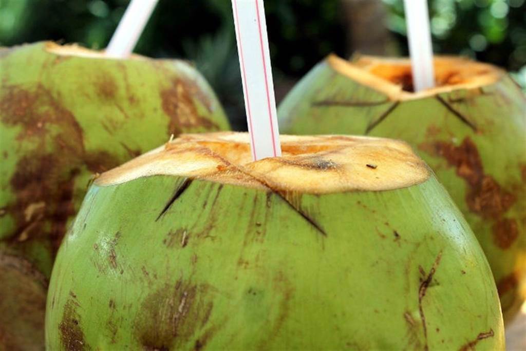 新鮮椰子水內富含鉀、鈉等離子和維生素，可以補充身體的電解質。(示意圖/Pixabay 康健雜誌提供)