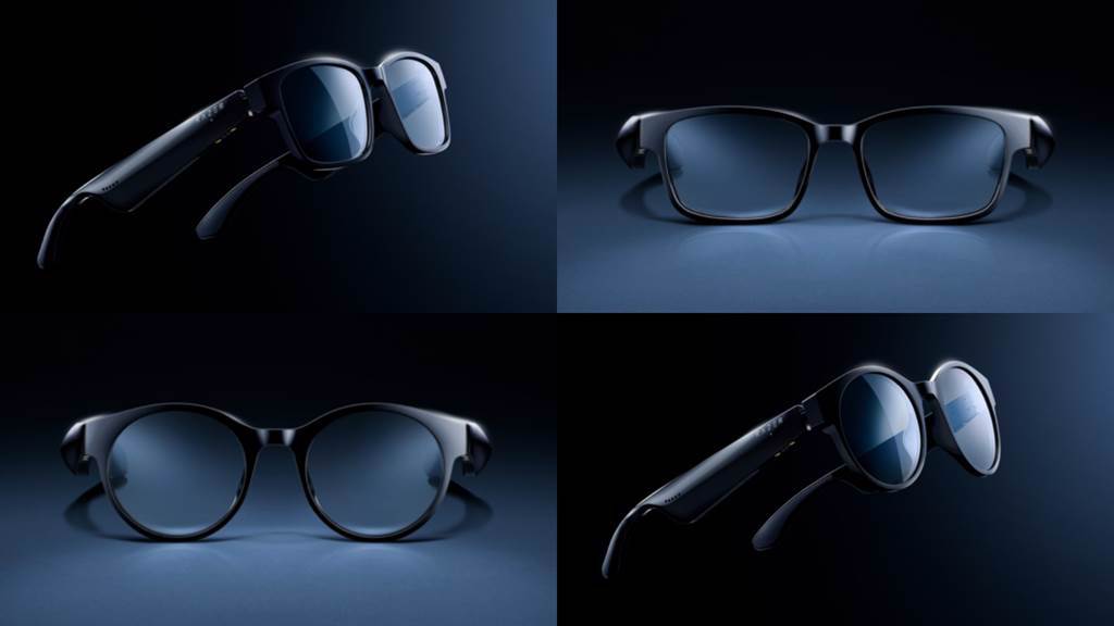 Razer Anzu智能眼鏡提供時尚的方框及圓框設計。（Razer提供／黃慧雯台北傳真）