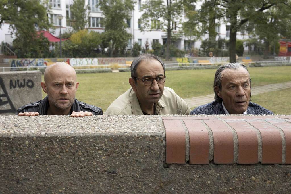 電影由約根沃格爾（左起）、希爾米索哲、海納勞特巴赫領銜主演。（采昌提供）
