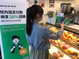 慶市占過半 LINE Pay指定校園商店狂送20％點數回饋