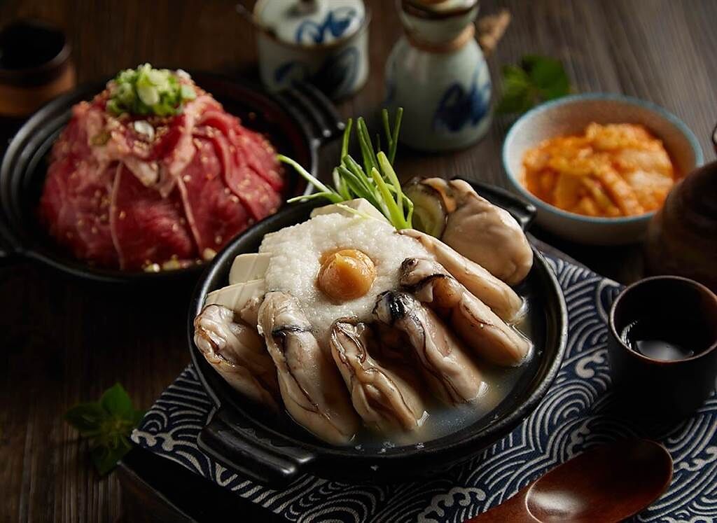 日本味噌廣島牡蠣鍋也是店內的高人氣餐點。（虎川千代日式居酒屋提供）