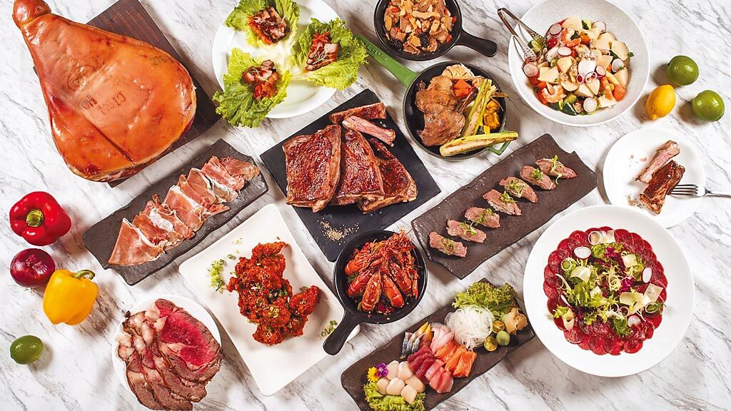 敘日全日餐廳推出「捕獲肉食系」活動，多款高級肉品都能暢快吃到飽。（六福旅遊集團提供）