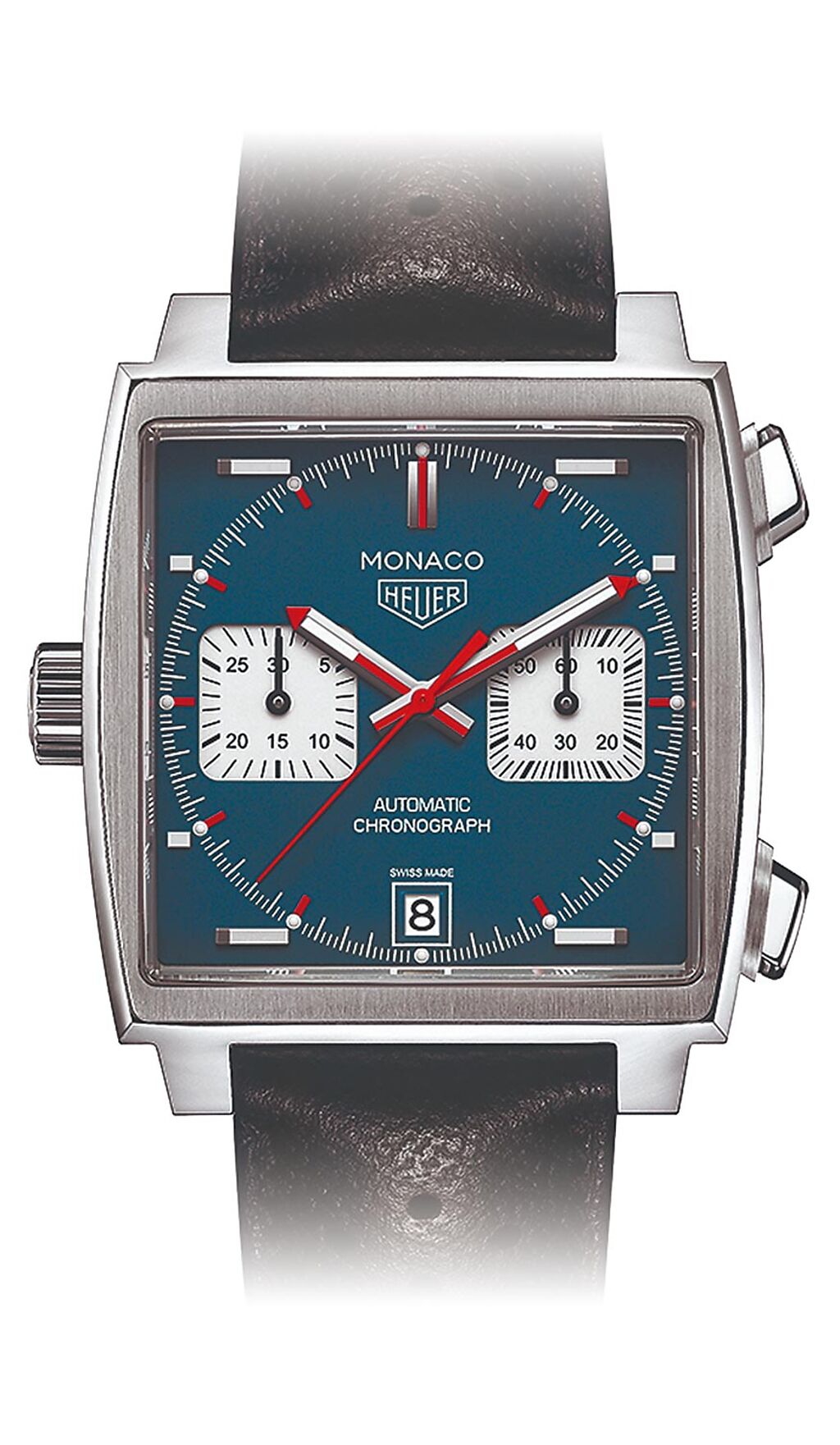 泰格豪雅TAG Heuer Monaco腕表，20萬8600元。（TAG Heuer提供）