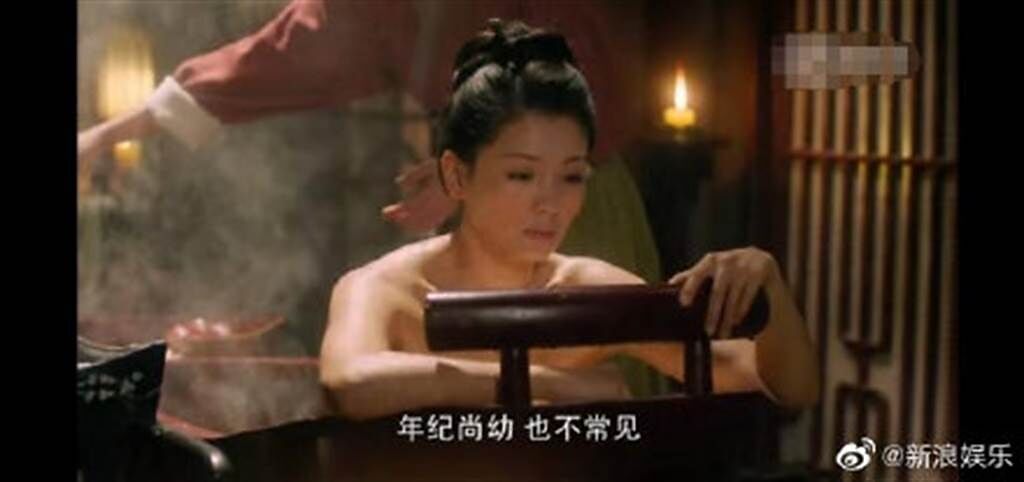 劉濤演少女遭嫌裝嫩，就連洗澡戲也被酸身材太壯。（圖／取材自新浪娛樂微博）