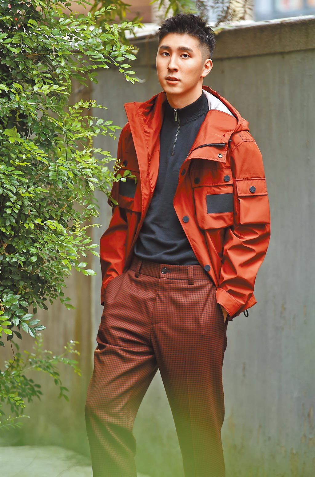 胡釋安在《火神的眼淚》飾演消防員，因戲學習不少救護技術。（陳俊吉攝）