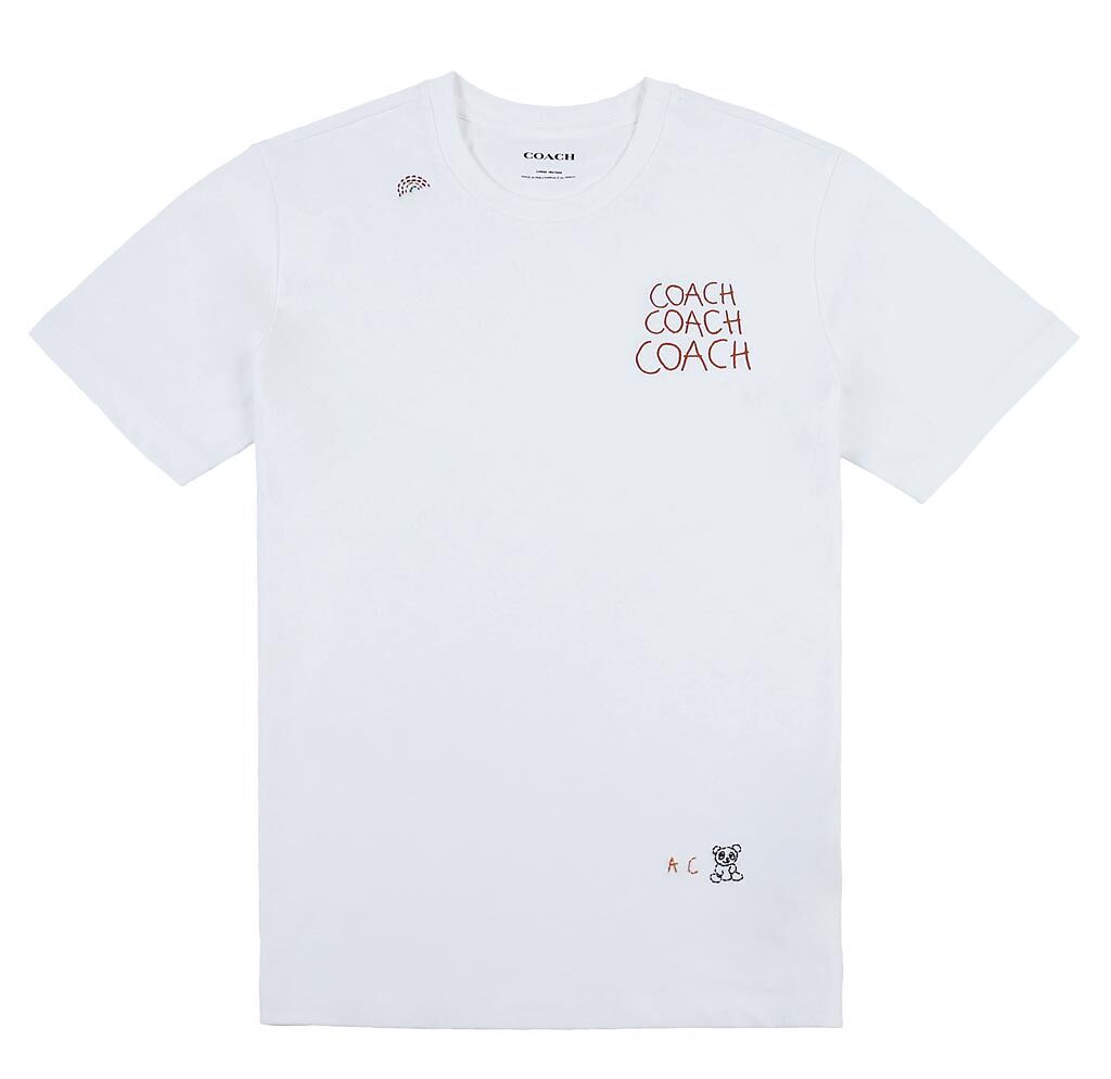 Coach Forever陳庭妮限定刺繡客製化專屬T-Shirt，7900元。（Coach提供）