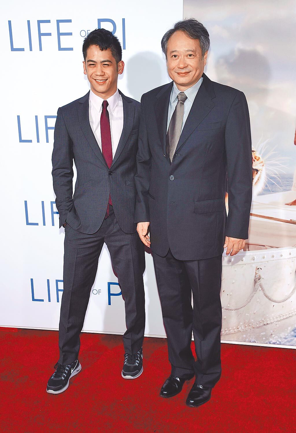 李淳（左）和爸爸李安導演感情好。（資料照片）