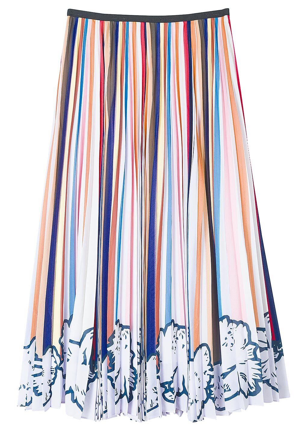 Paul Smith條紋長裙，1萬9500元。（藍鐘提供）