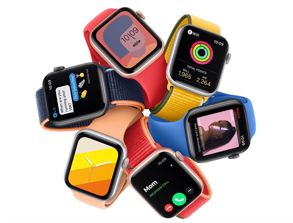 蘋果官網推出Apple Watch春季新色錶帶。（蘋果提供／黃慧雯台北傳真）