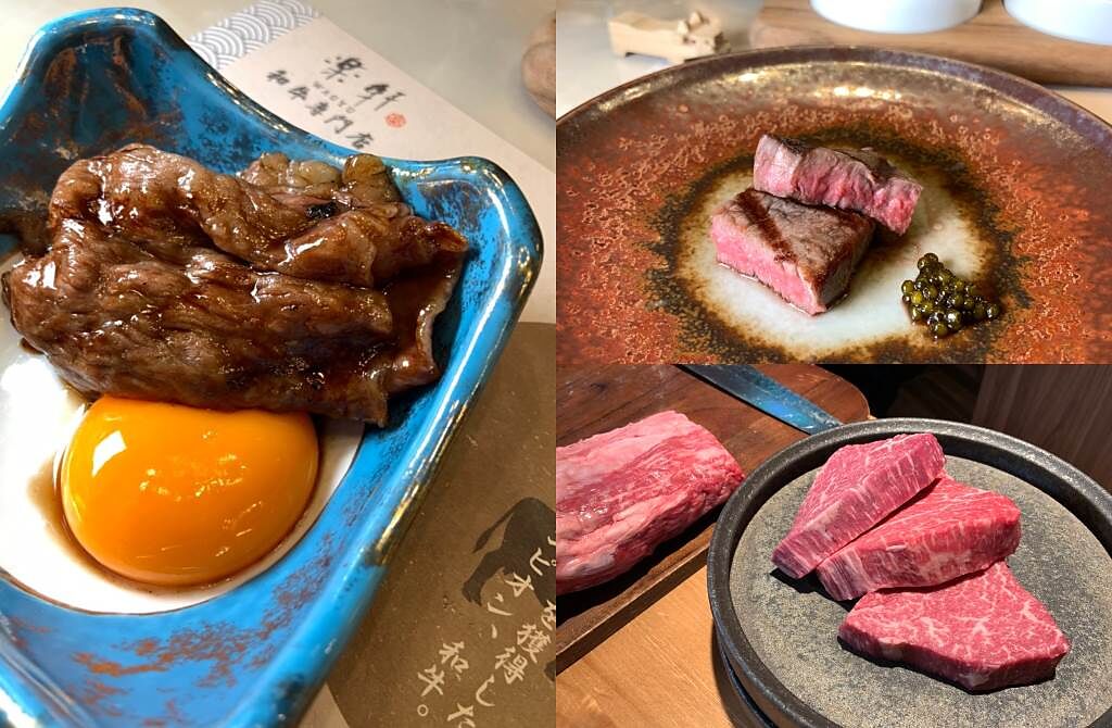樂軒是除了日本以外，全亞洲一年進最多整頭和牛肉品的品牌，遵循日本職人的細工手切，配合各部位油花與特性，賦予最適合的刀法、調味和烹調方式。（圖／楊婕安攝）