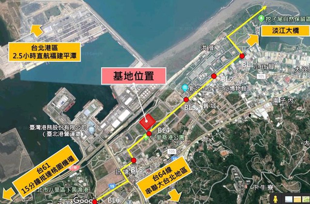 台北港特定區第二種產業專用區招商案正式啟動，預估未來投資金額達23億元，可創造近600個就業機會。(圖片來源／新北市經濟發展局)