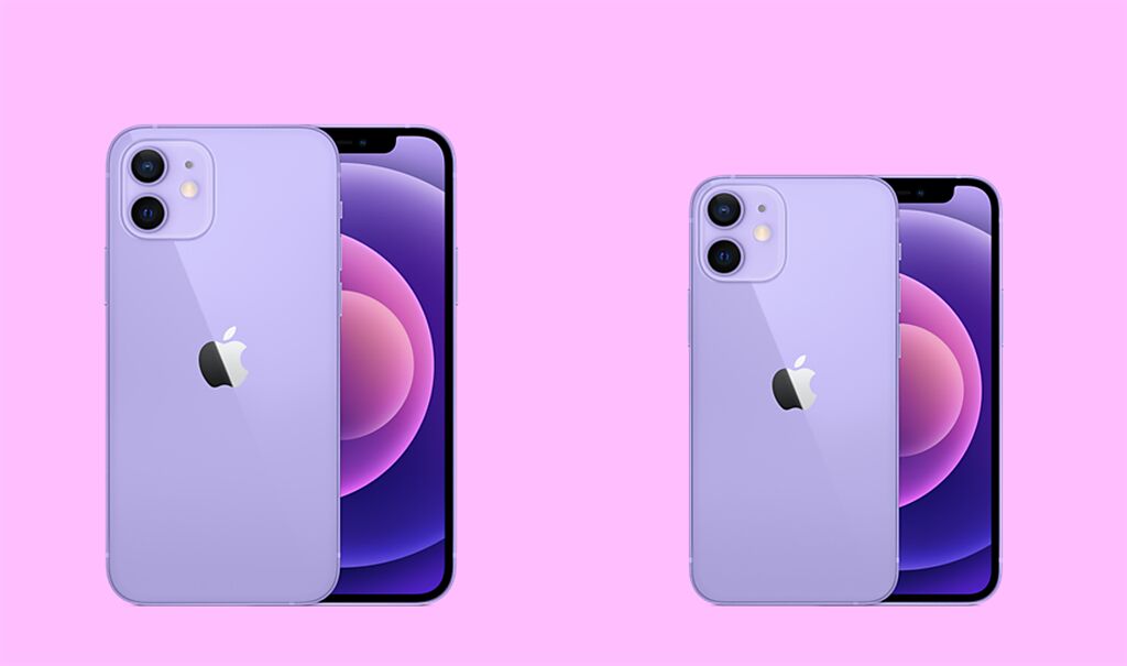 紫色iPhone 12以及iPhone 12 mini於4月30日正式上市。（蝦皮提供，黃慧雯製）
