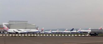 應疫情大量航機停駐需求 桃園機場靈活調度停機位容量