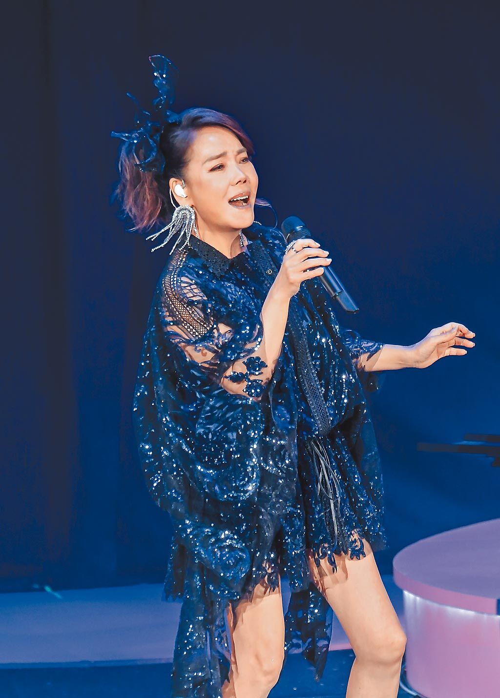 辛曉琪昨起連2晚在台北國際會議中心開唱。（羅永銘攝）