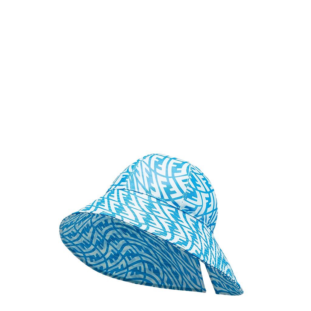 Fendi Vertigo系列藍色寬沿帽2萬2800元。（Fendi提供）