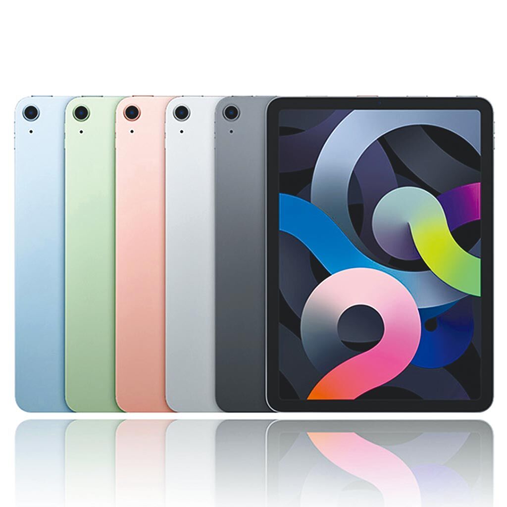 蝦皮購物的iPad Air 10.9吋 WiFi版，共太空灰、銀、玫瑰金、綠、天藍色可選，64GB原價1萬8900元，特價1萬7888元，256GB原價2萬3900元， 優惠價$22,699。（蝦皮購物提供）
