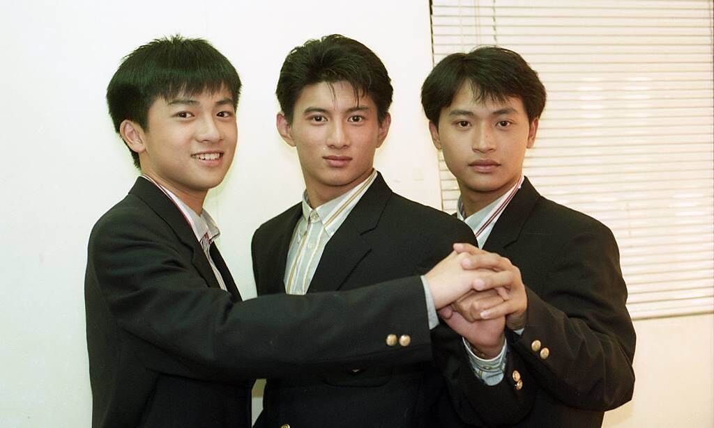 蘇有朋（左起）、吳奇隆和陳志朋以男團「小虎隊」風靡一時。（圖／本報系資料照片）