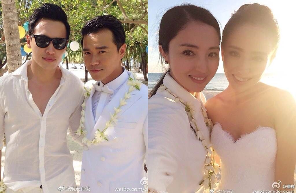 高雲翔、董璇當年曾參加佟麗婭婚禮。（圖／翻攝自娛樂有飯微博）