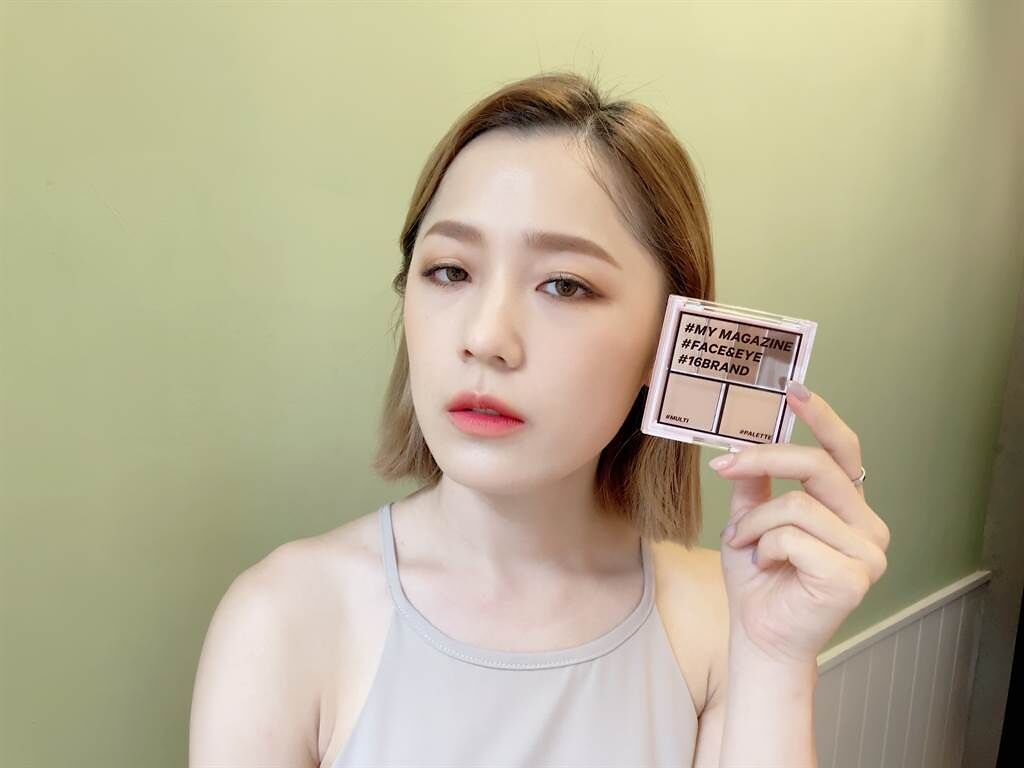 韓國彩妝師曹成雅自創開架彩妝品牌16brand在台上市，終於不需再找代購。（邱映慈攝）
