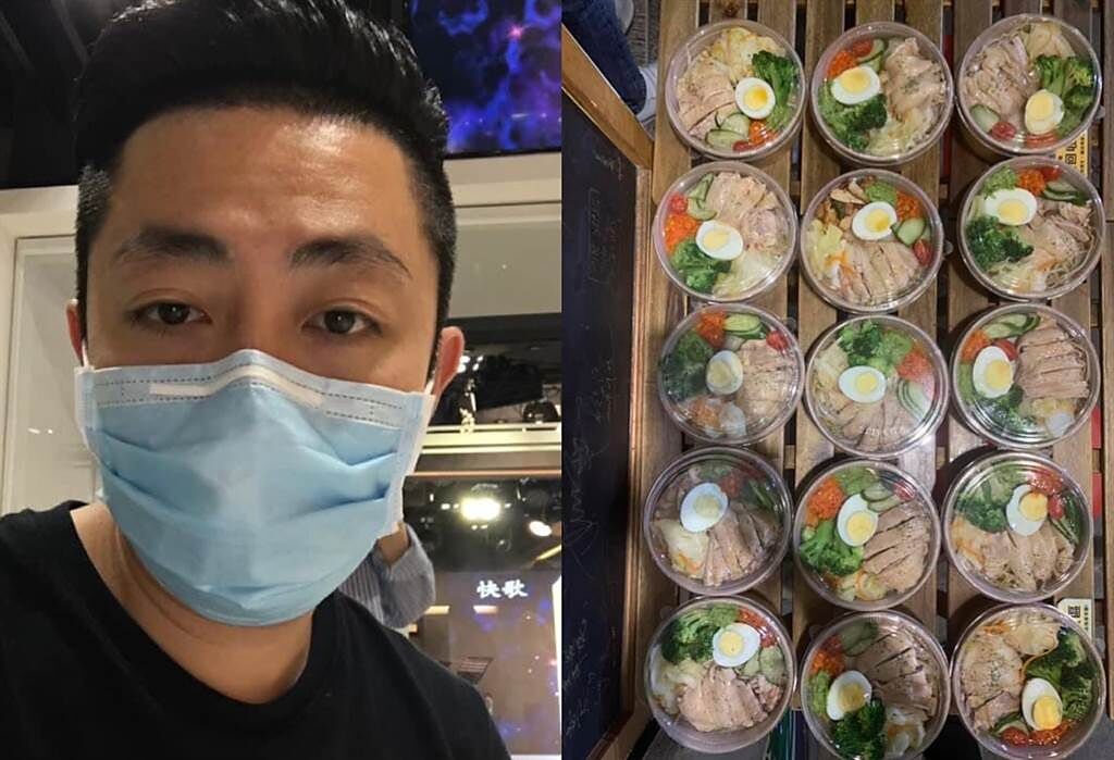 艾成的艾叻沙餐廳推100元海南雞飯便當在疫情中苦撐。（摘自臉書）