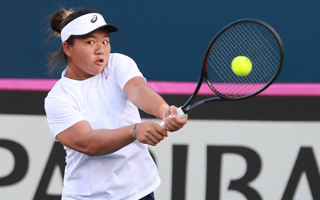 梁恩碩在法網女單會外賽晉級到第二輪。（資料照／四維體育推廣教育基金會提供）