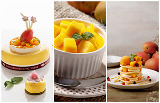 夏日芒果季 讓甜點散發誘人金黃色光「芒」