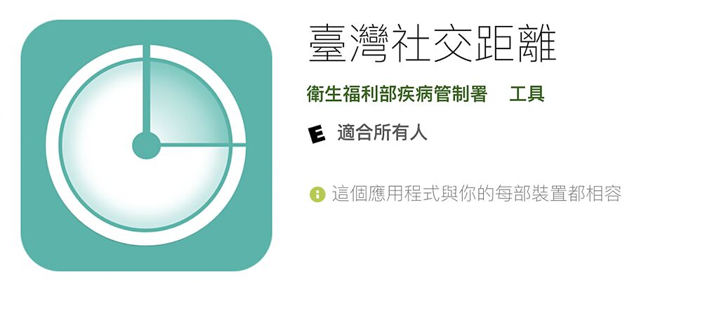 台灣社交距離app確診者上傳資料稀少，未明確發揮效用，引發討論要刪除了潮流。指揮中心台灣社交距離app負責人急忙出面呼籲民眾且慢。（摘自Google Play Store）