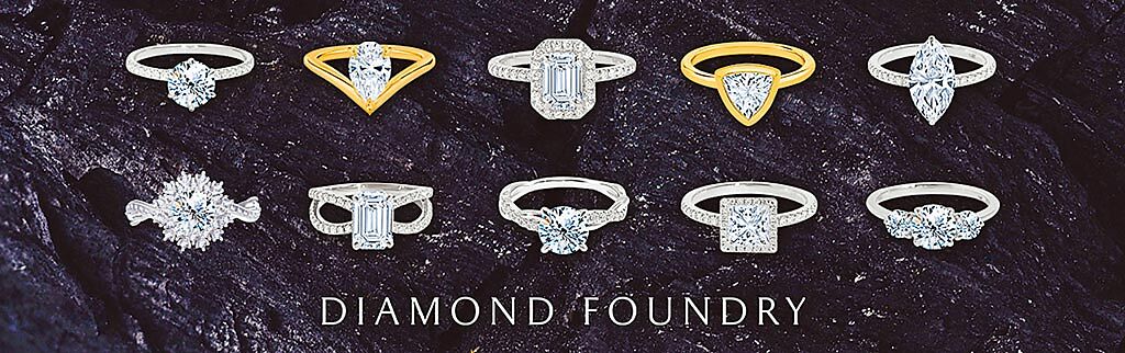 JOY COLORi推出線上鑑賞珠寶，邀消費者從10顆鑽石猜出Diamond Foundry未來鑽石，就有機會獲贈1克拉鑽石。（JOY COLORi提供）