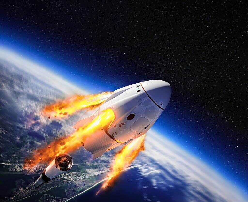 美國SpaceX發射「獵鷹9號」火箭，展開第22次飛往國際太空站的補給任務，不過這趟飛行還載有會發光的短尾烏賊和生存力極強的水熊蟲。（示意圖／達志影像）