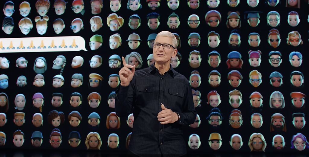 蘋果CEO Tim Cook在WWDC21開場。（摘自蘋果官網）
