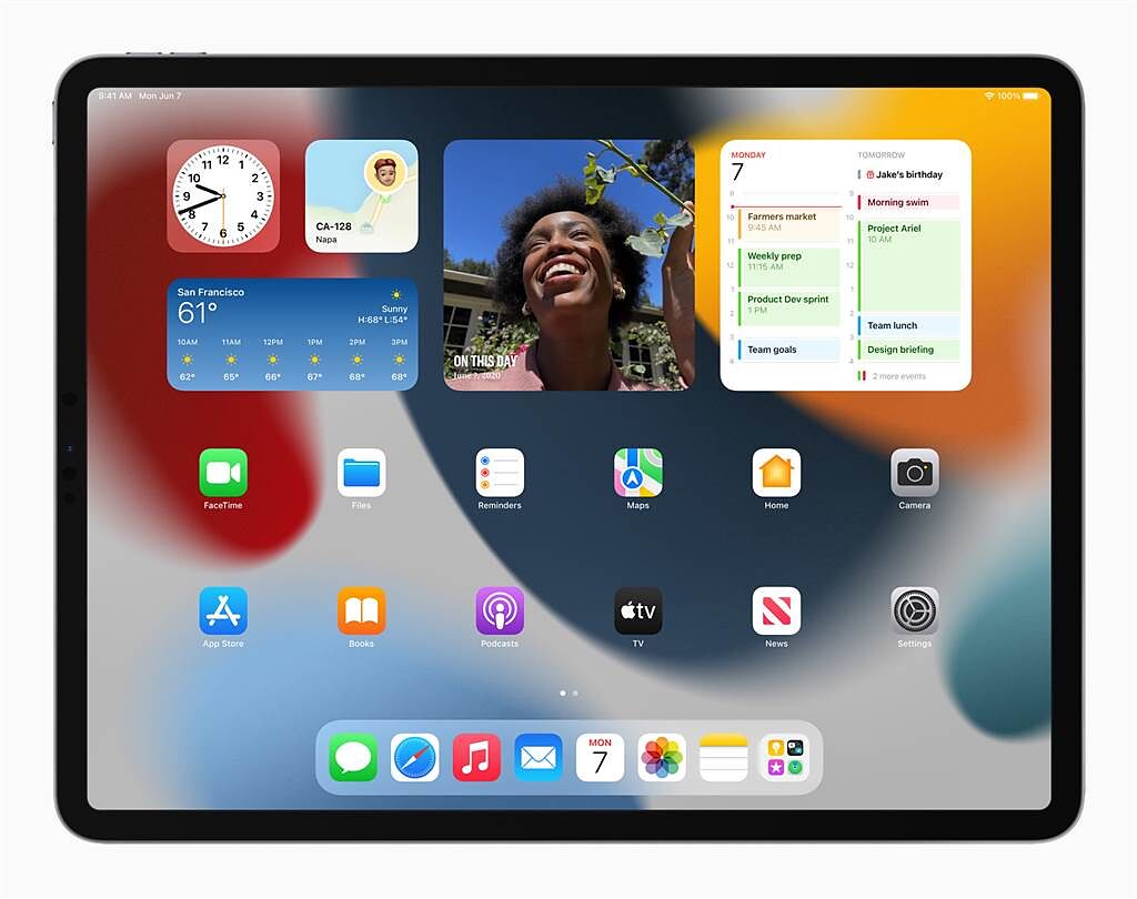 蘋果公佈iPadOS 15最新功能。（摘自蘋果官網）