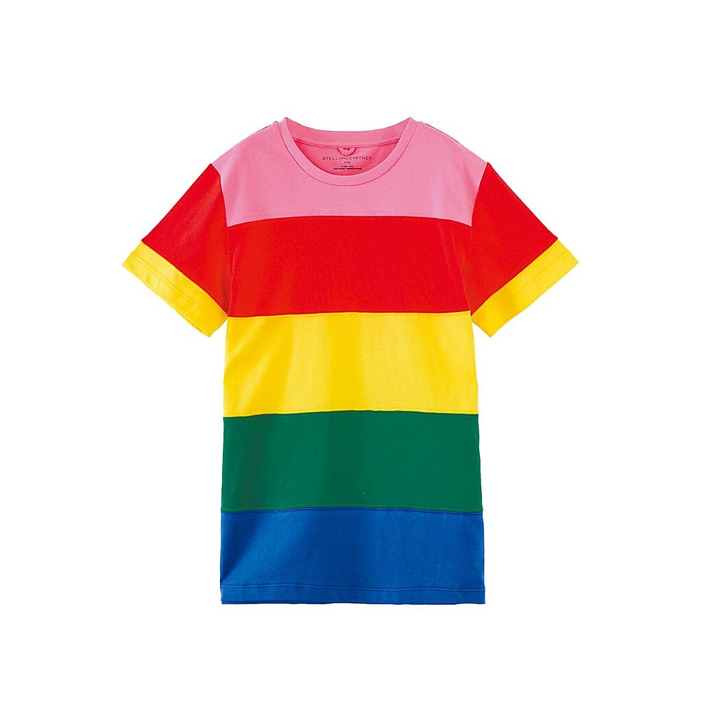 BREEZEONLINE「Stella McCartney兒童條紋短袖上衣」，原價3180元、特價2544元。（微風提供）