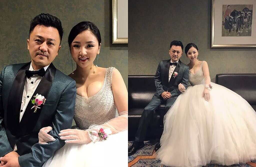 薛亦倫2017年娶小20歲嬌妻。(圖／翻攝自新浪娛樂)