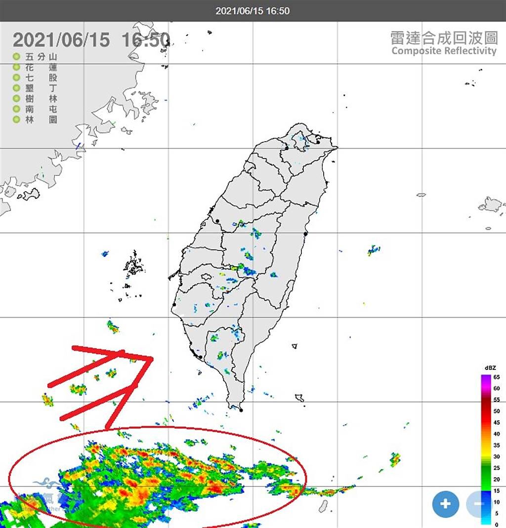 氣象局長鄭明典指出，預報顯示台灣西南部地區將愈來愈潮濕。(摘自鄭明典臉書)
