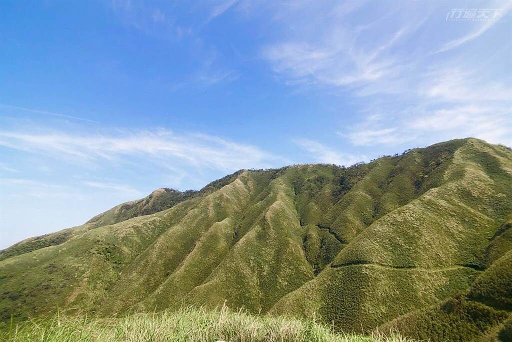 因為日籍攝影師小林賢武的一句話，宜蘭五峰旗山有了新的名字「抹茶山」。（攝影：行遍天下）
