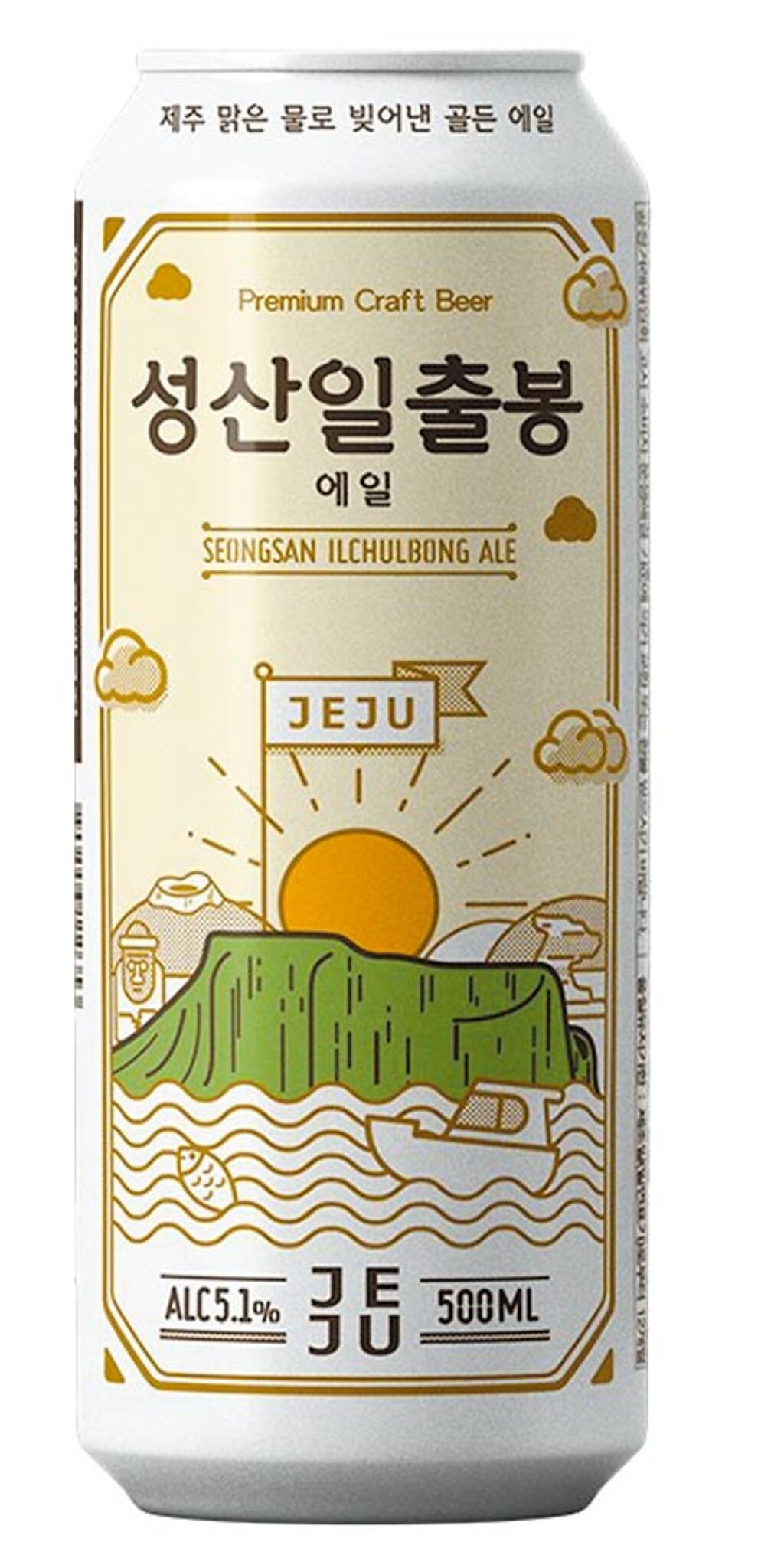 7-11韓國YOUUS城山日出峰艾爾啤酒，109元。（7-11提供）