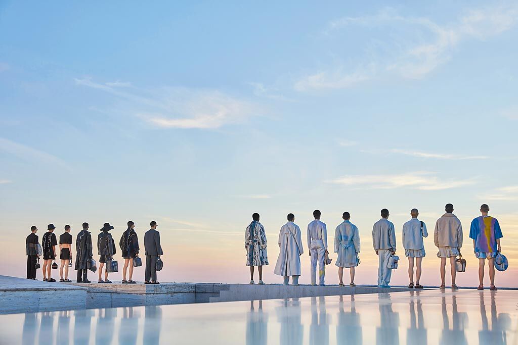 FENDI 2022年春夏男裝系列秀場選定品牌羅馬總部大樓頂樓。（FENDI提供）