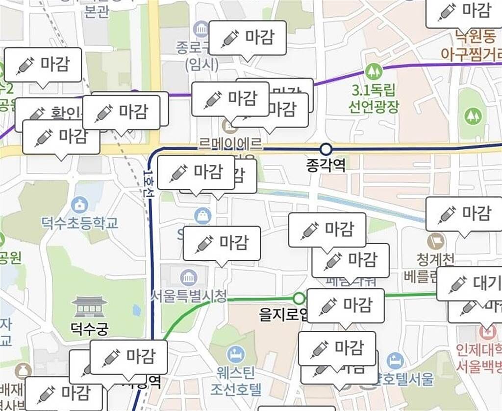 韓國設殘餘疫苗地圖，優先保障年長者打疫苗，但若符合資格的長者失約棄打，那這個名額就可以釋出，給任何年滿30歲的人透過App預約。（圖／翻攝自白袍旅人-兒科楊為傑醫師臉書）
