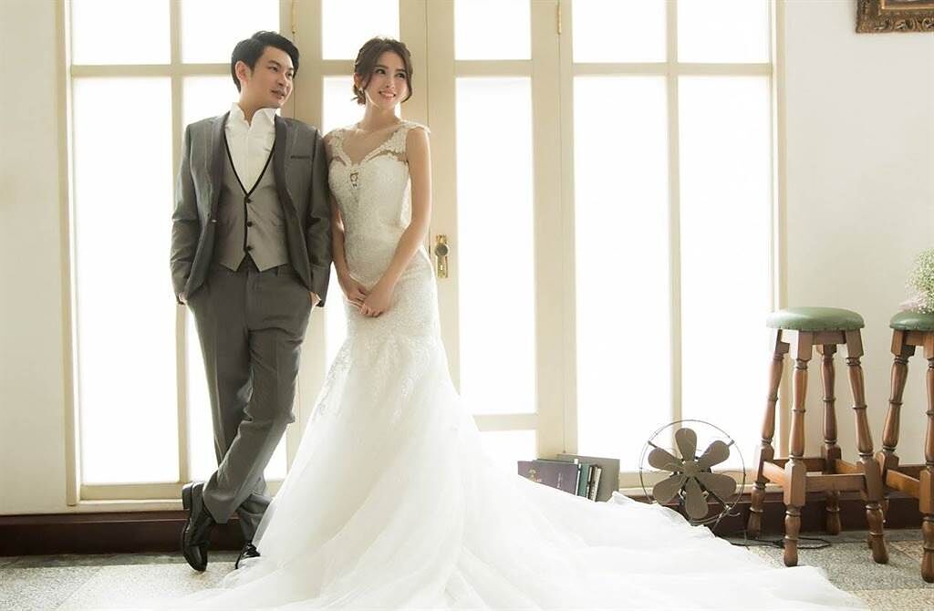 馮媛甄2015年和「霧峰林家」後代林帛亨結婚。(圖／翻攝自國定古蹟霧峰林家頤圃臉書)