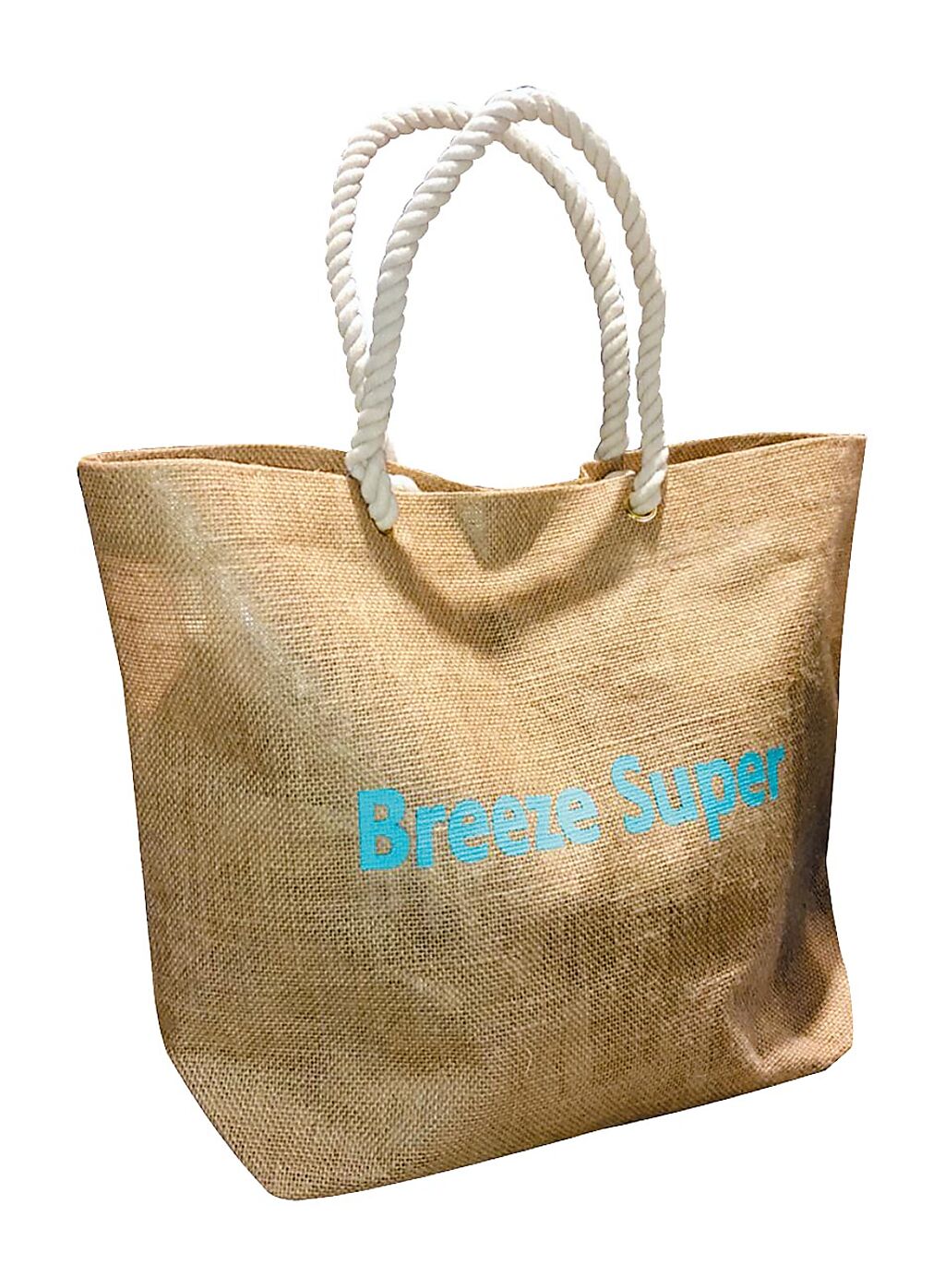 微風超市推出專屬環保麻布購物袋。（微風提供）