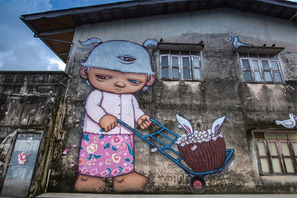 ▲在普吉島有很多的街景彩繪壁畫，適合旅客打卡拍照。　圖：泰國觀光局／提供