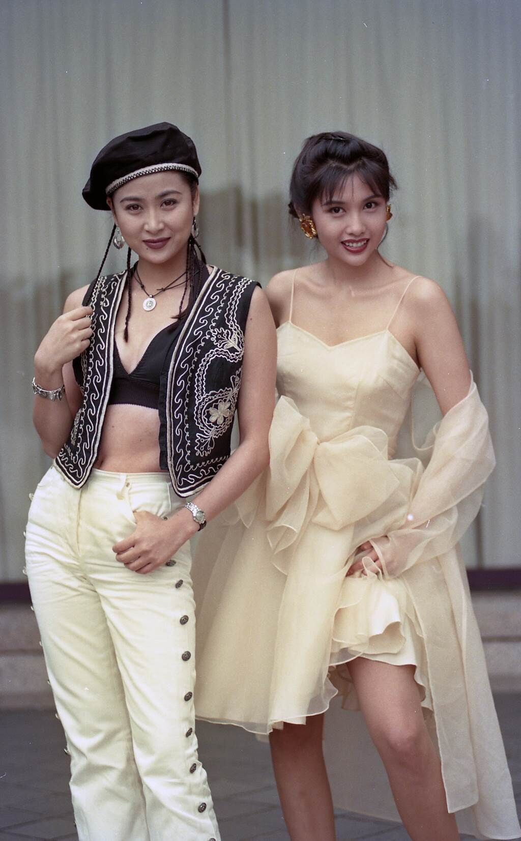 吳雪雯和邱淑貞1993年曾來台。（資料照／張兆輝攝）