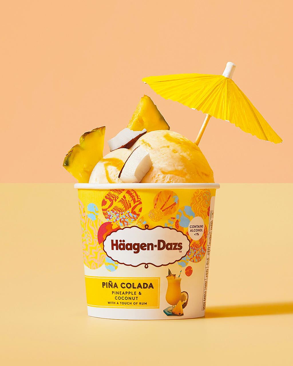 Breeze Super哈根達斯鳳梨可樂調酒冰淇淋，1品脫，340元。（微風提供）（飲酒過量有害健康）
