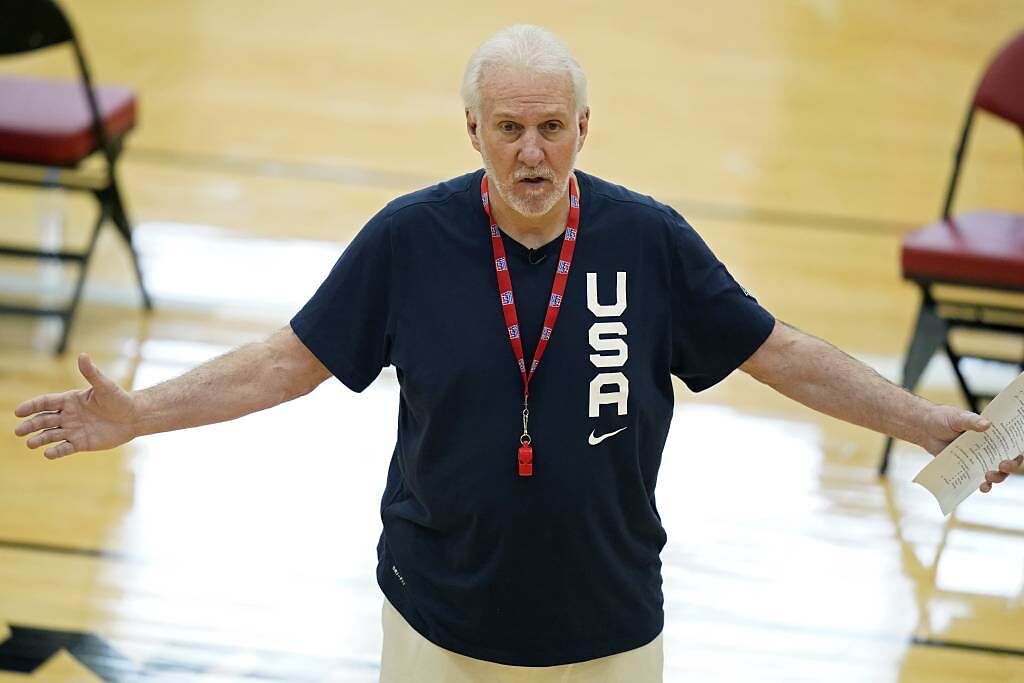 美國男籃總教練帕波維奇。（美聯社資料照）